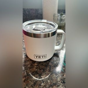 White yeti mug